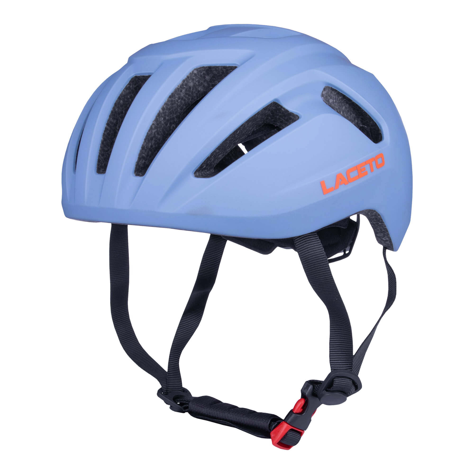 Road cycling helmet CAMINO LIGHT BLUE-ORANGE