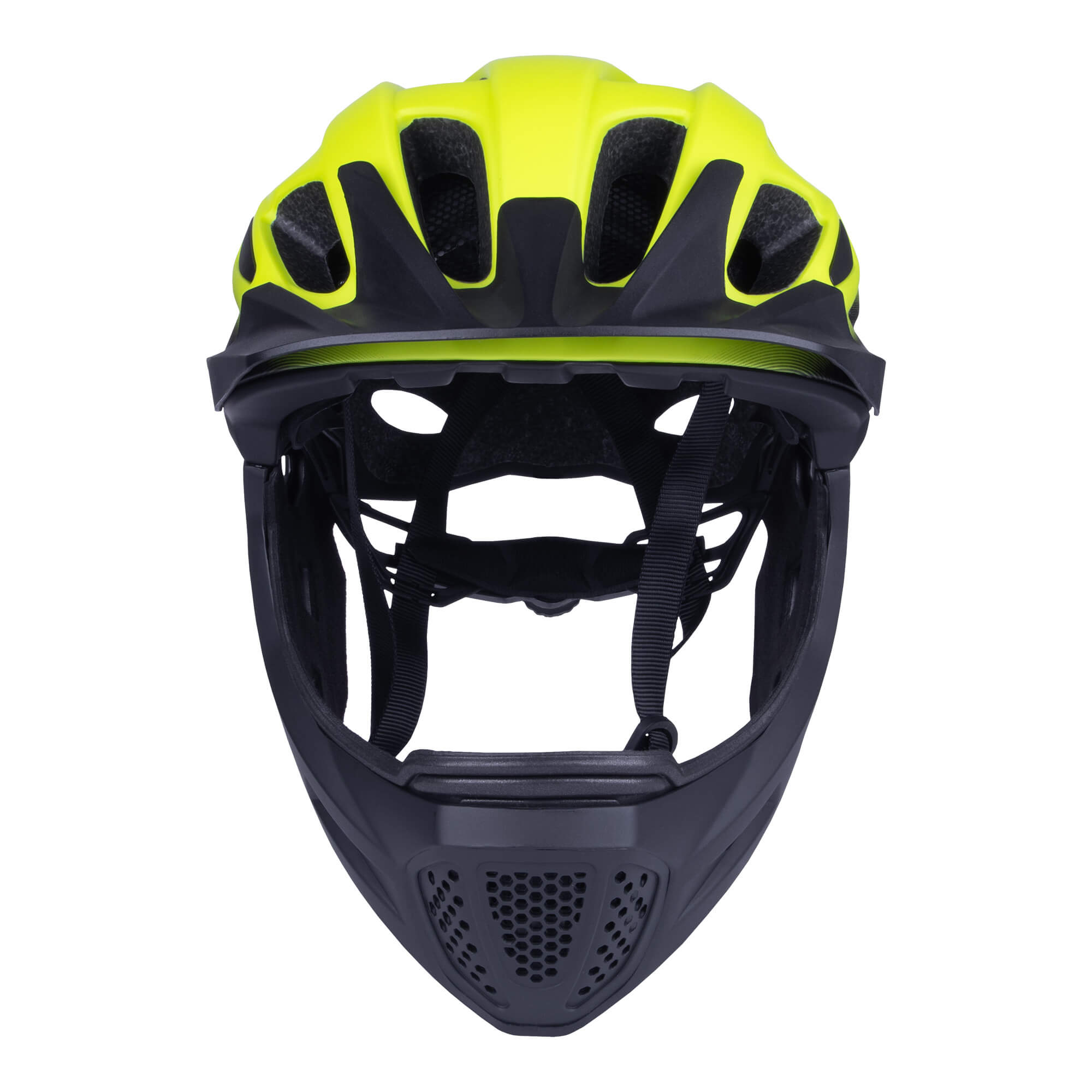 Kid's integral helmet APEX BLACK-YELLOW - Image 2