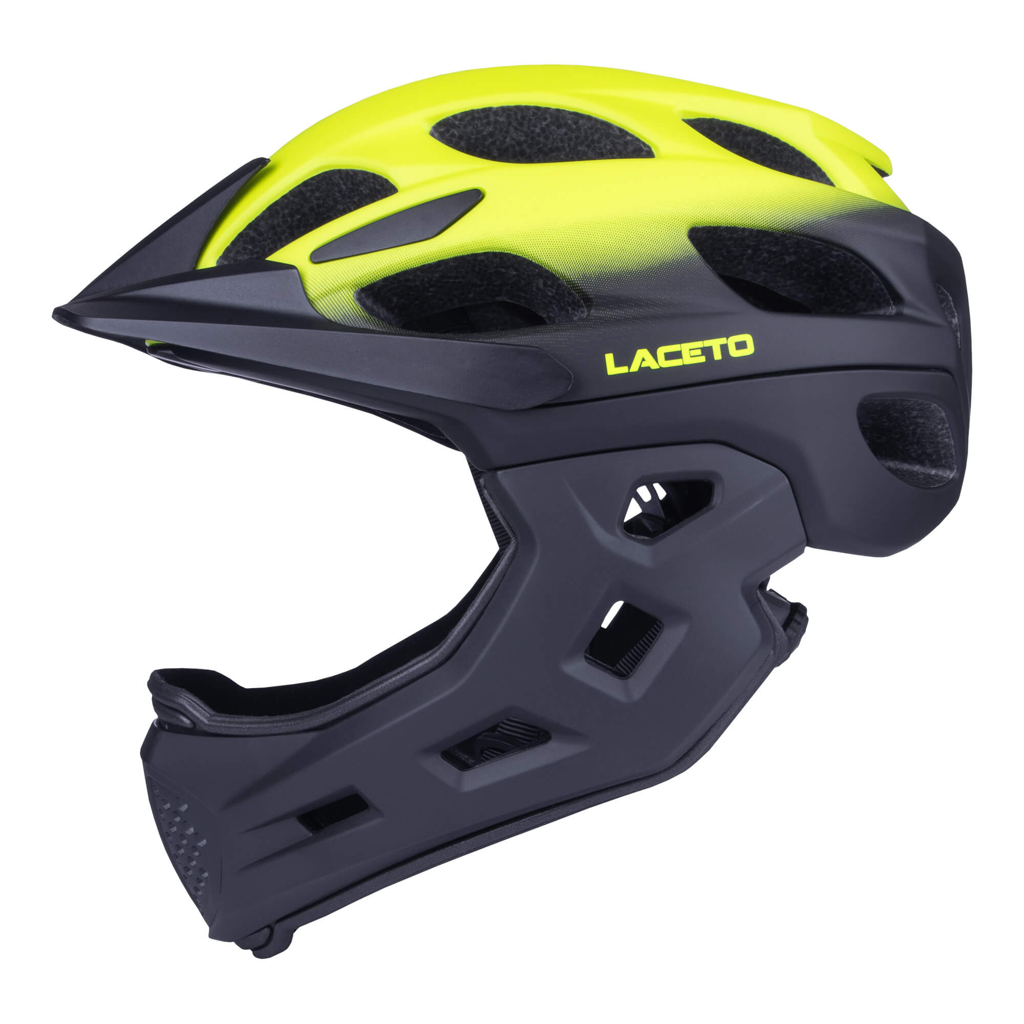 Kid's integral helmet APEX BLACK-YELLOW - Image 7