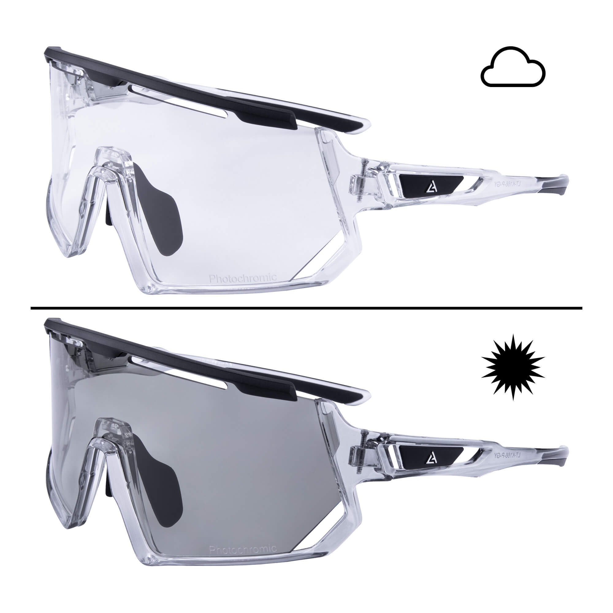 Sunglasses AURORA GREY - Photochromic lens and frame - Image 3