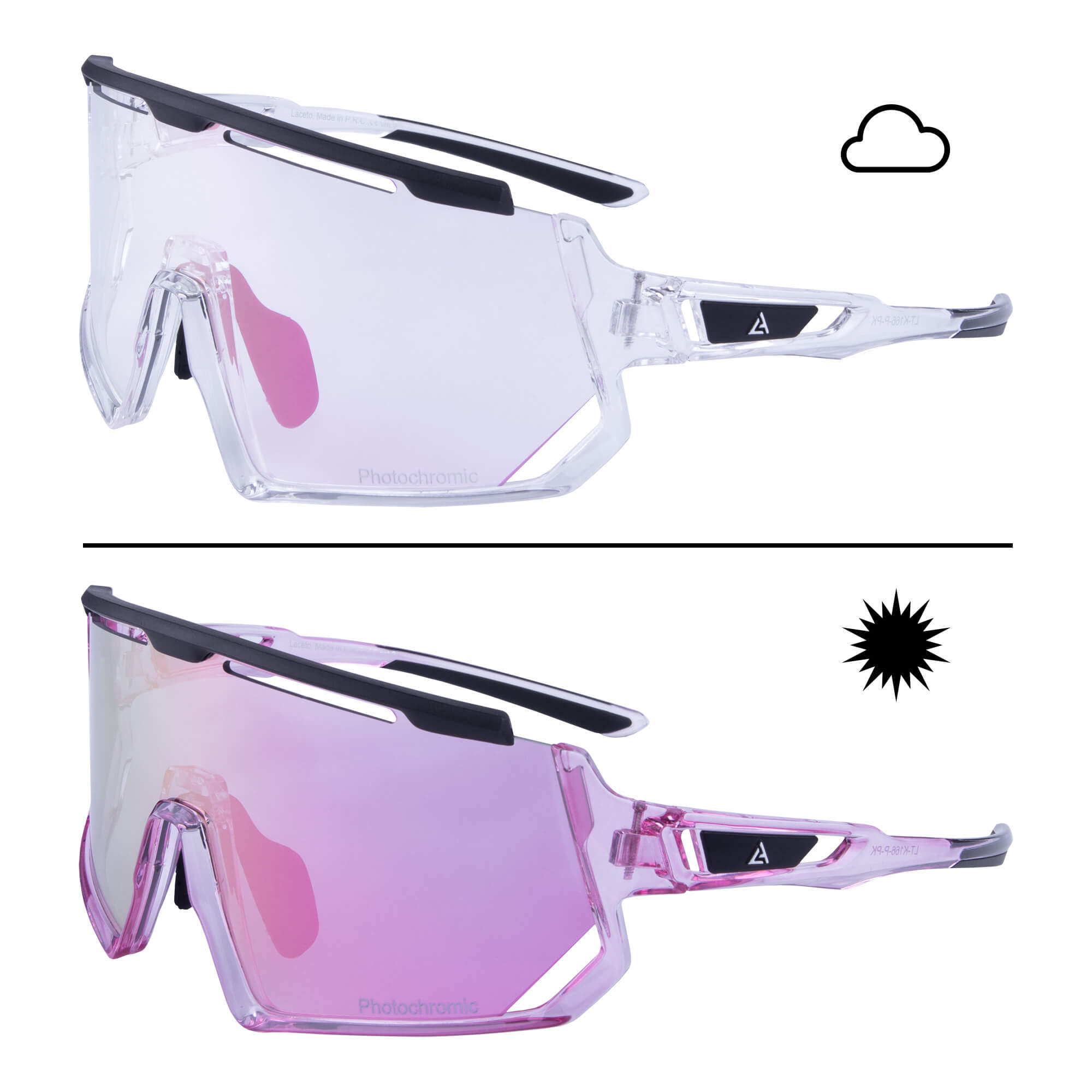 Sunglasses AURORA PINK - Photochromic lens and frame - Image 5